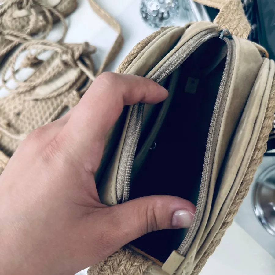 ست صندل و کیف کنفی