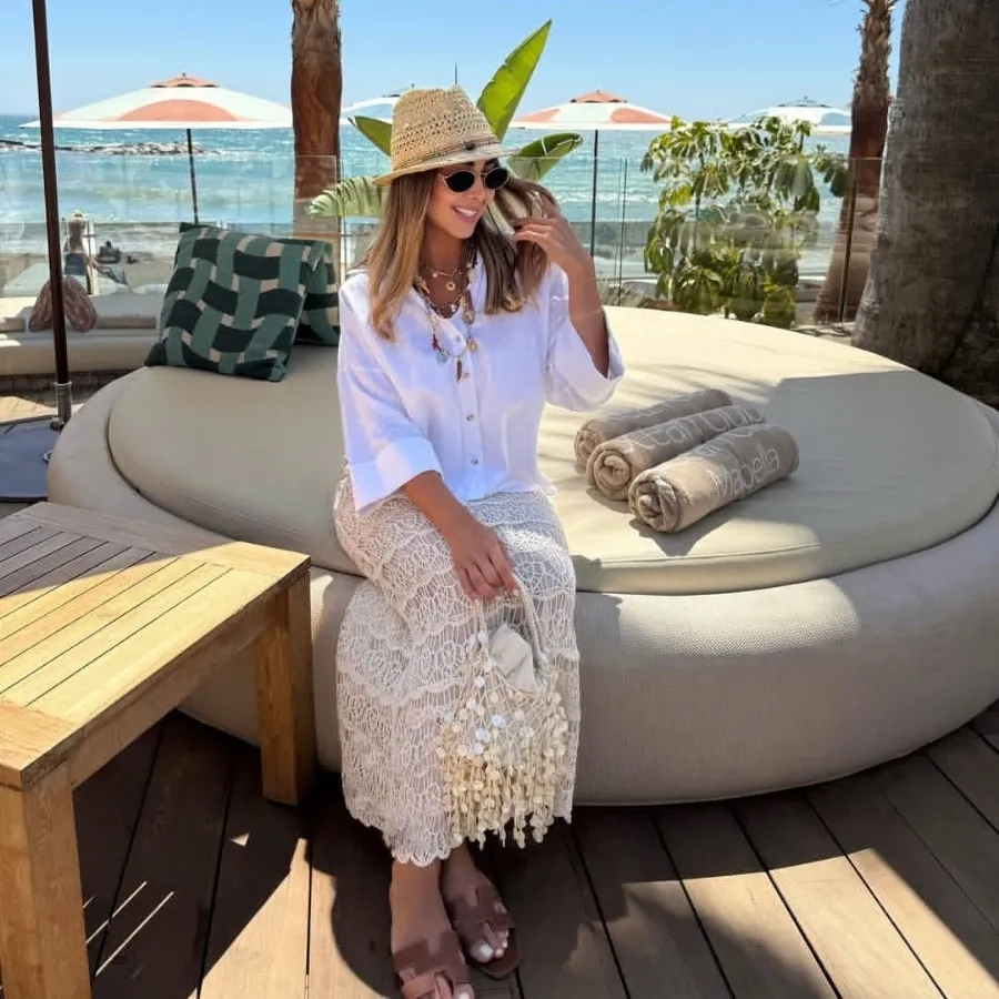 شلوار و شومیز نخی اروپایی