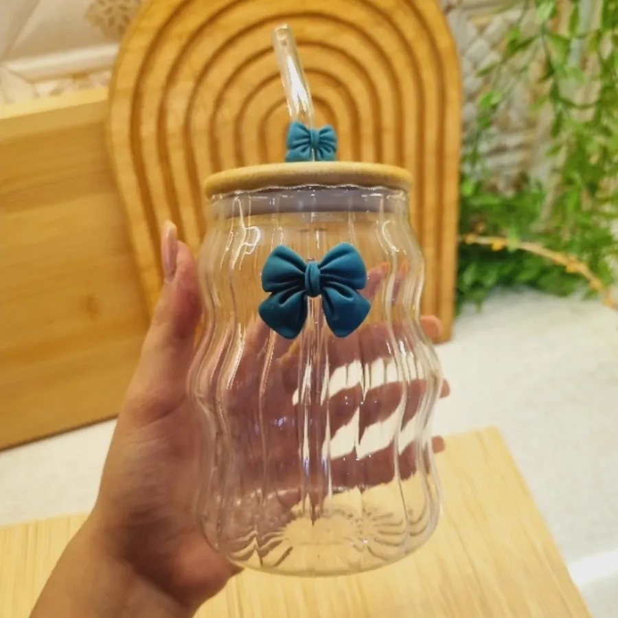 لیوان اسموتی درب بامبو