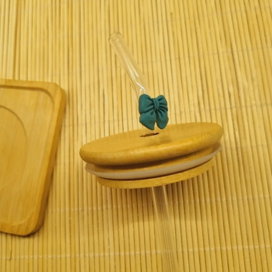 لیوان اسموتی درب بامبو