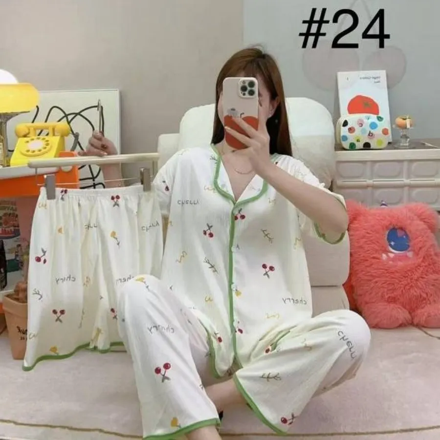 ست بلوزوشلوار جنس پنبه