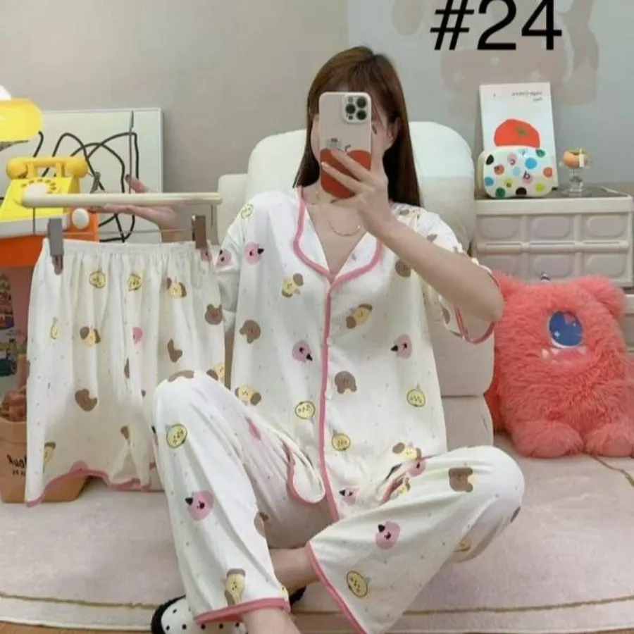 ست بلوزوشلوار جنس پنبه