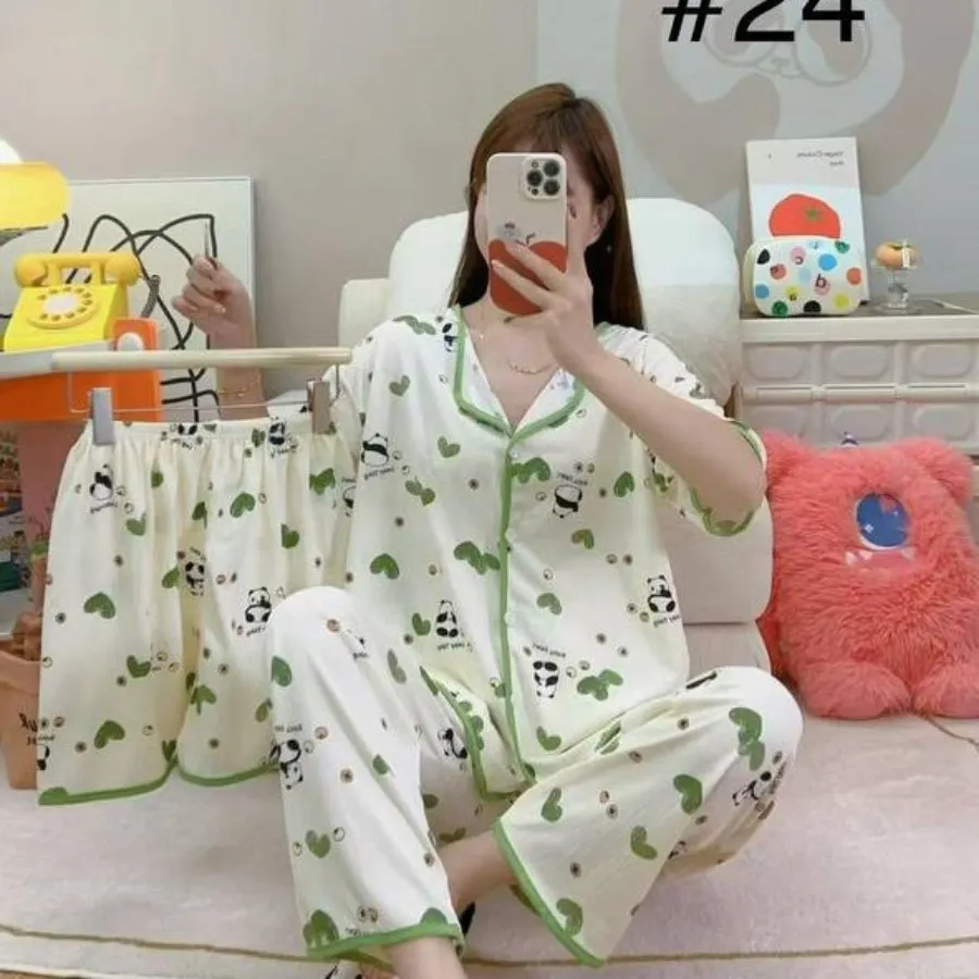 ست بلوزوشلوار جنس پنبه