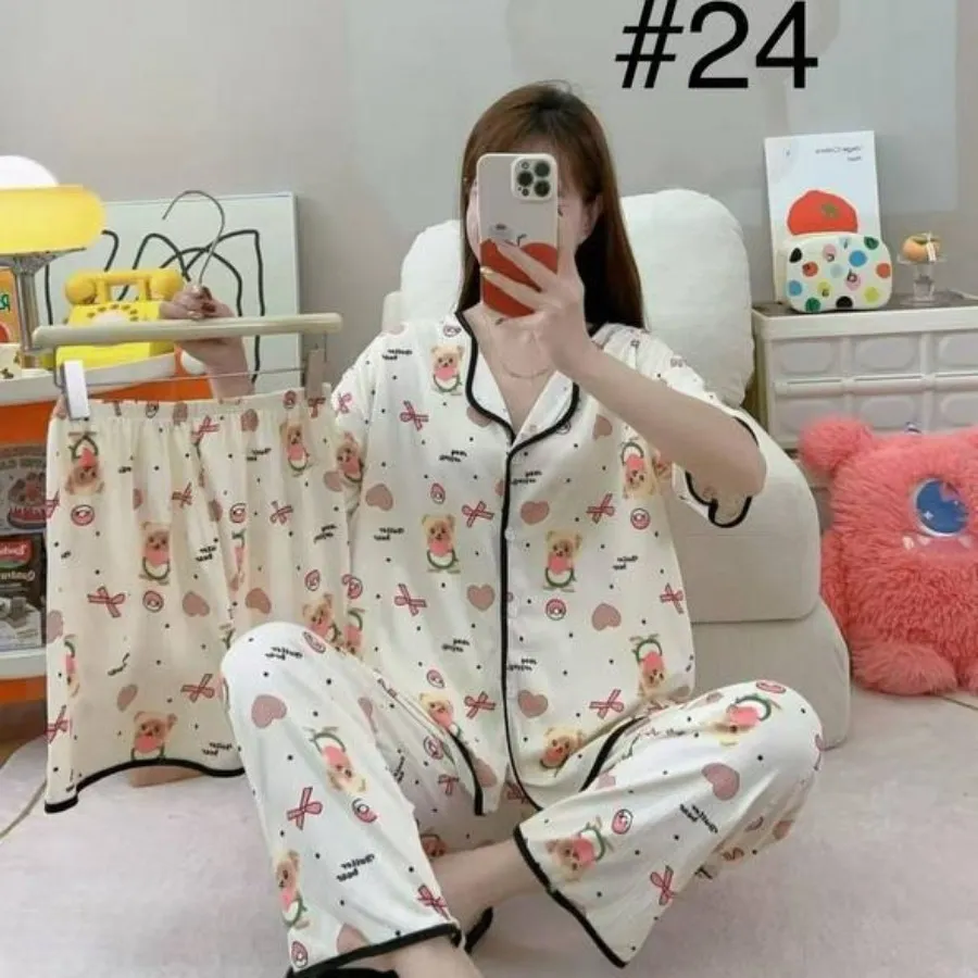 ست بلوزوشلوار جنس پنبه