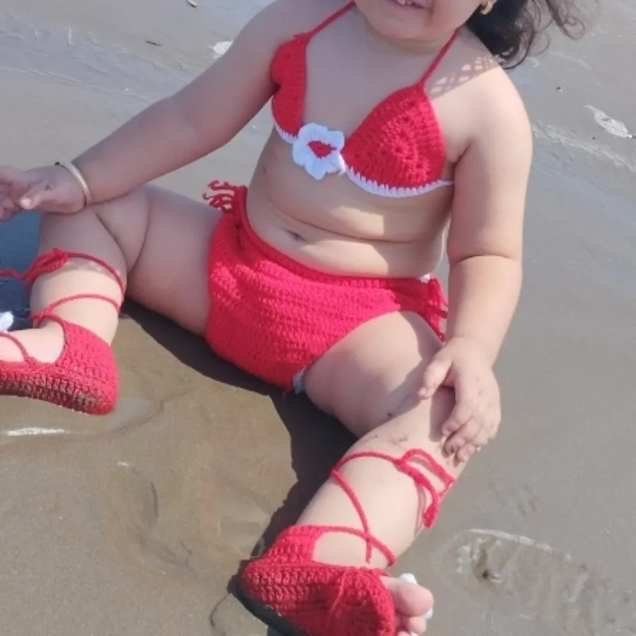 ست لباس دخترانه ساحلی