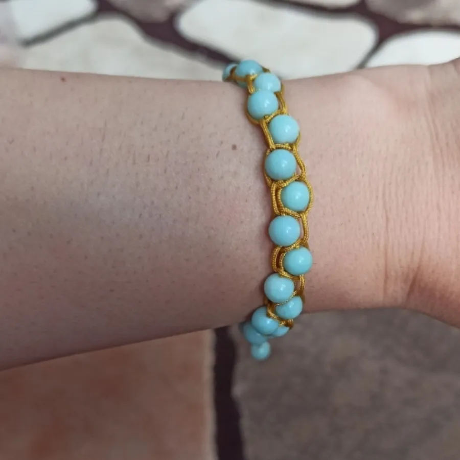 دستبند بافت و سنگ