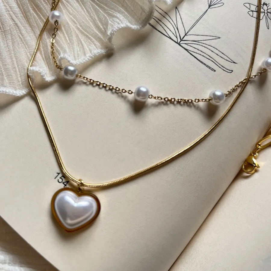 گردنبند دو لاین استیل