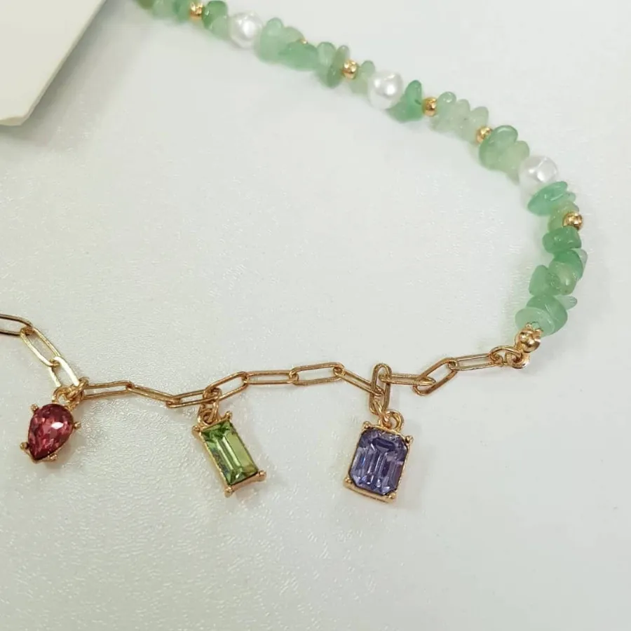 گردنبند سنگ آونتورین اصل