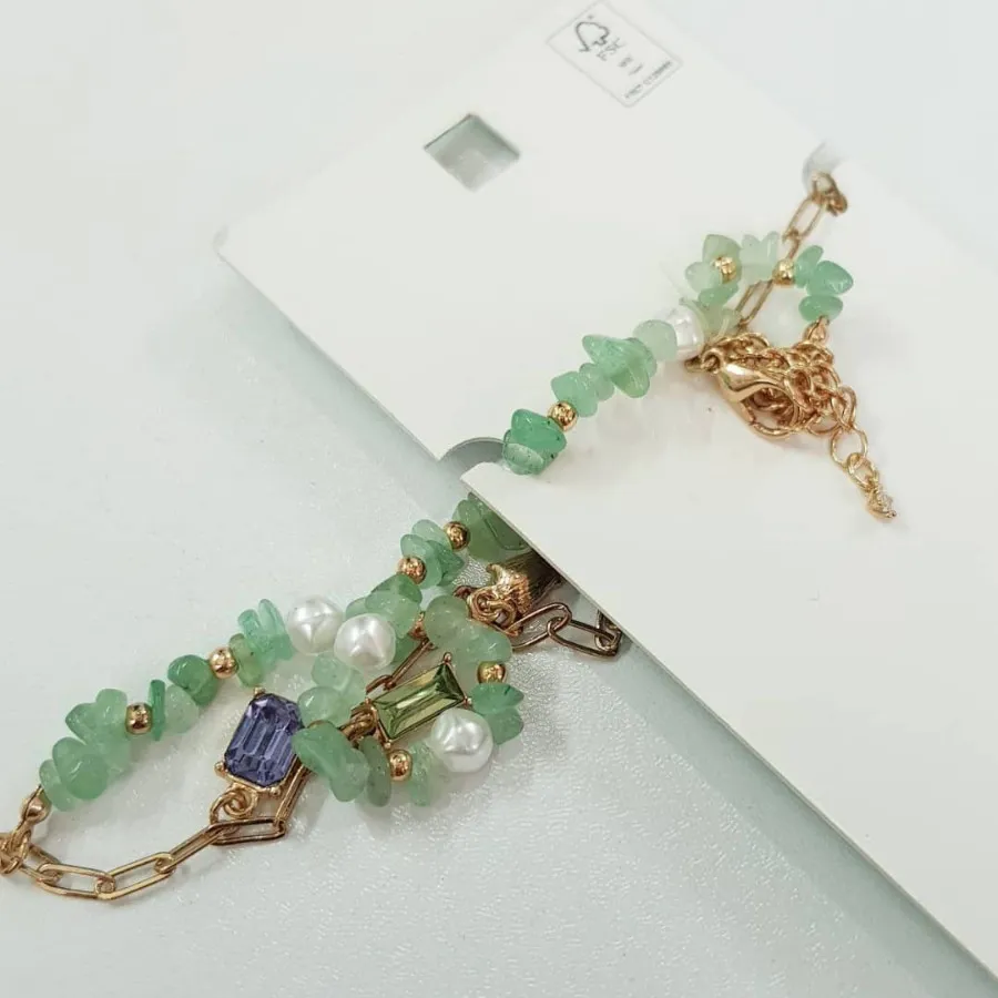 گردنبند سنگ آونتورین اصل