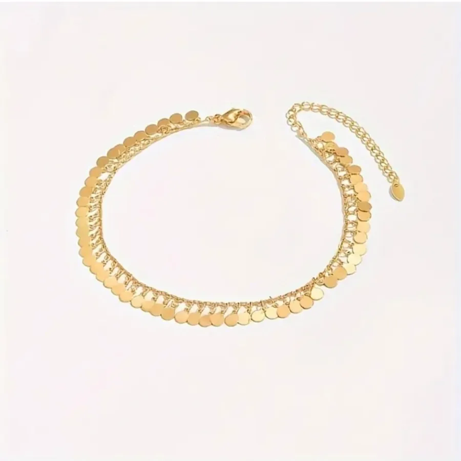 پابند پولکی روکش طلا