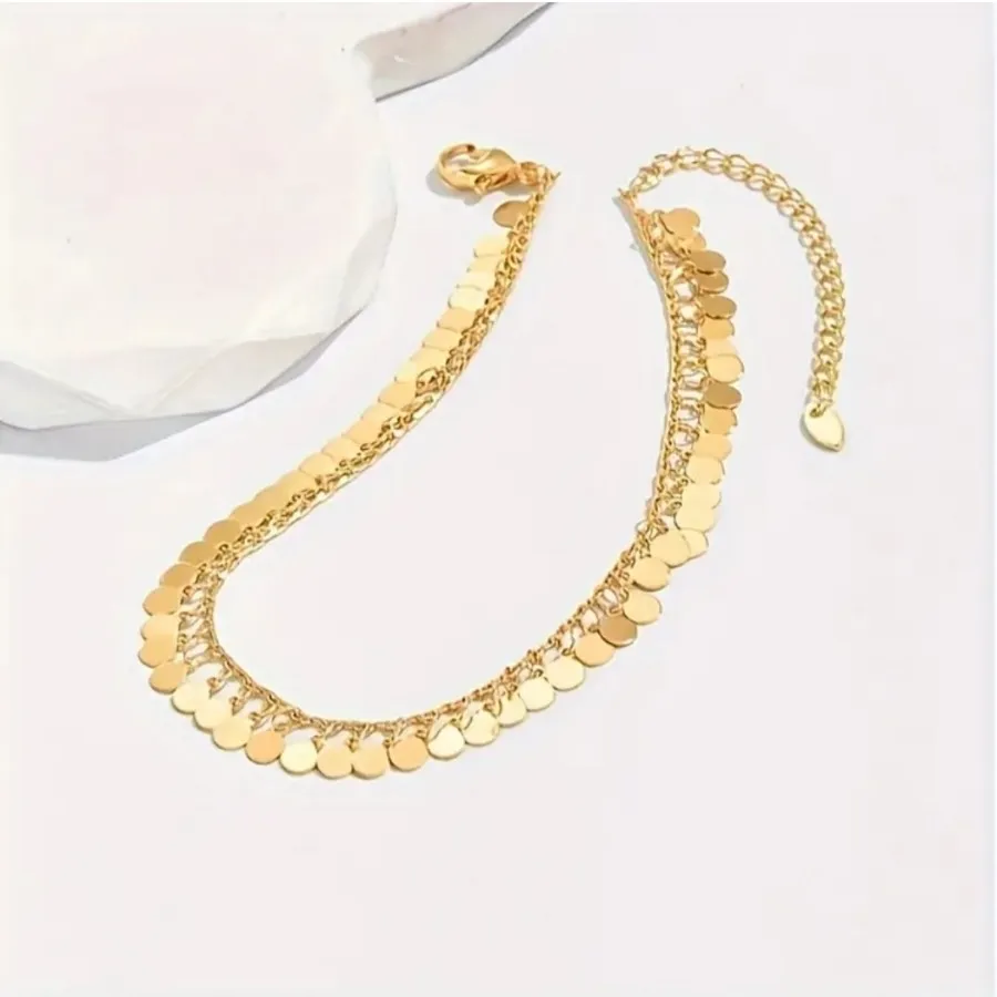 پابند پولکی روکش طلا