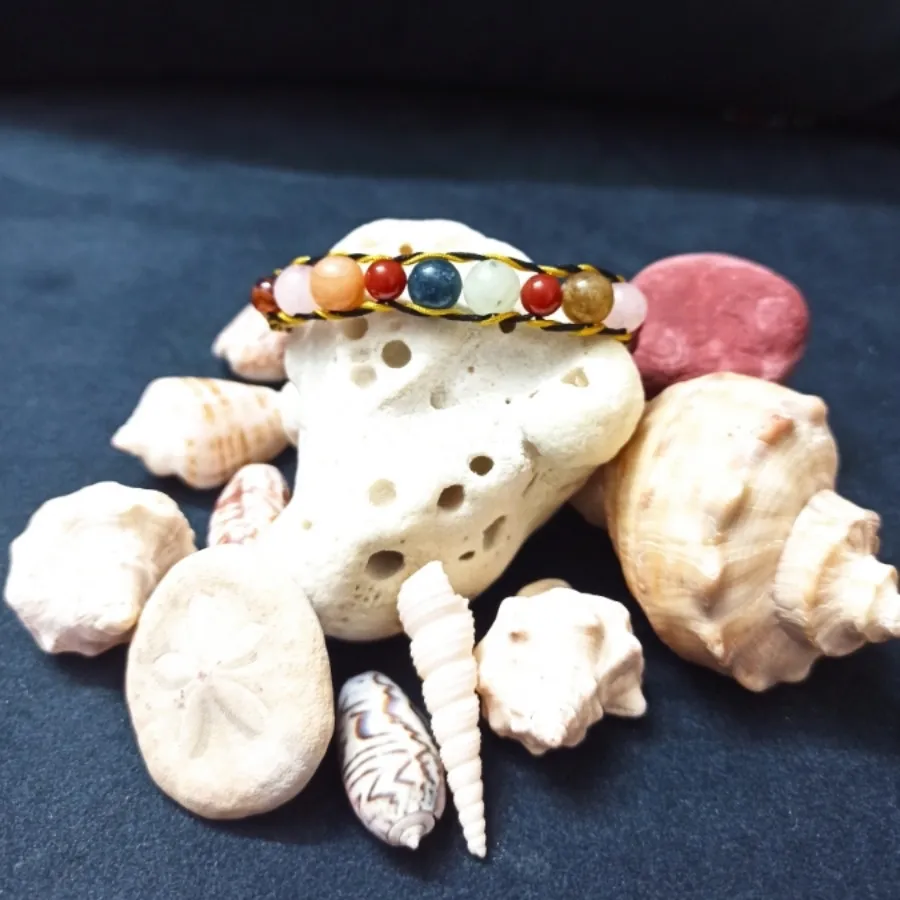 دستبند بافت و سنگ