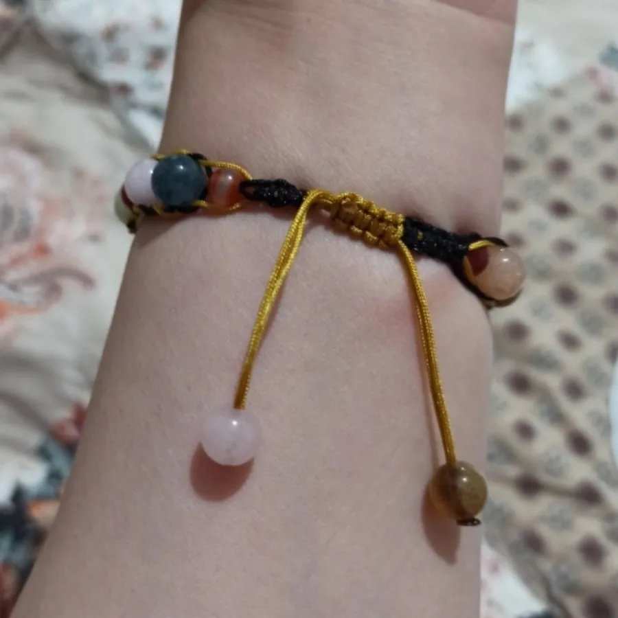 دستبند بافت و سنگ