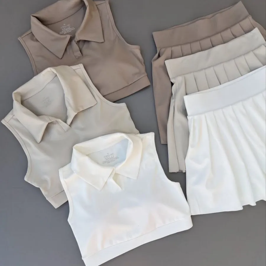 ست کراپ و دامن ورزشی