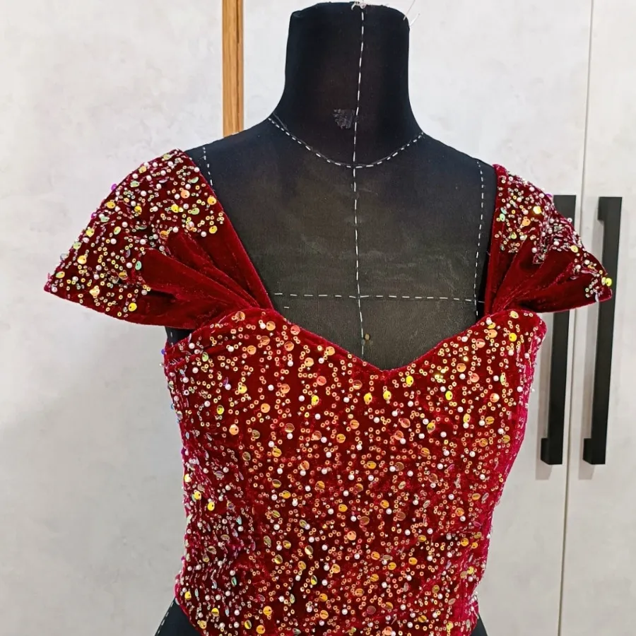 لباس مخمل برای مهمانی