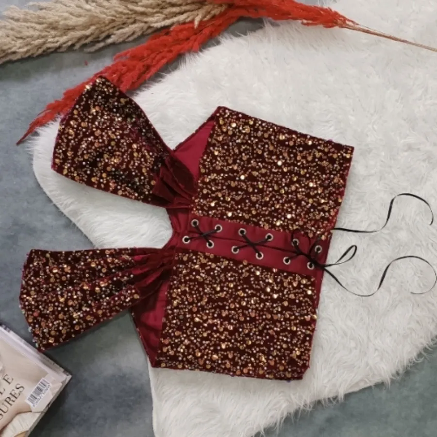 لباس مخمل برای مهمانی