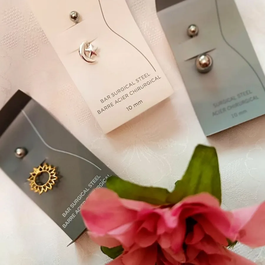 پیرسینگ ناف، گوش، ابرو