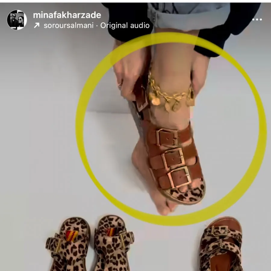 صندل تابستانی چرم