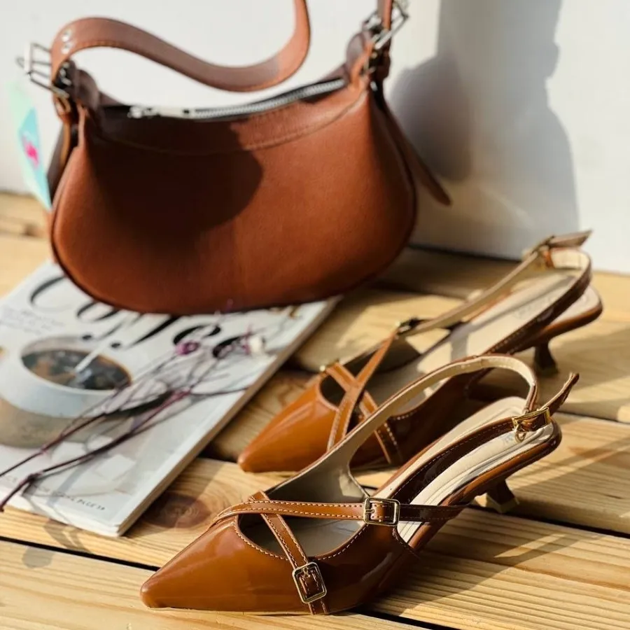 کفش پاشنه 3سانتی زنانه