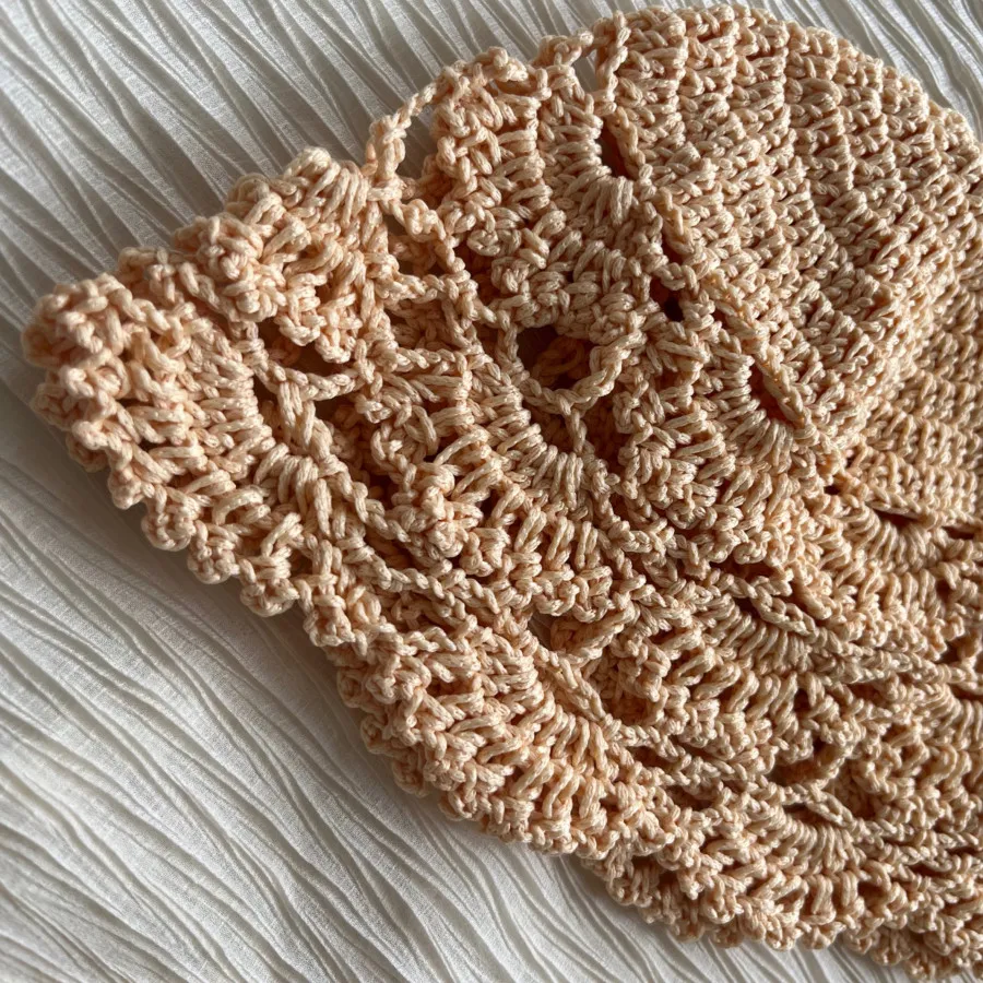 کلاه تابستانی قلاب بافی