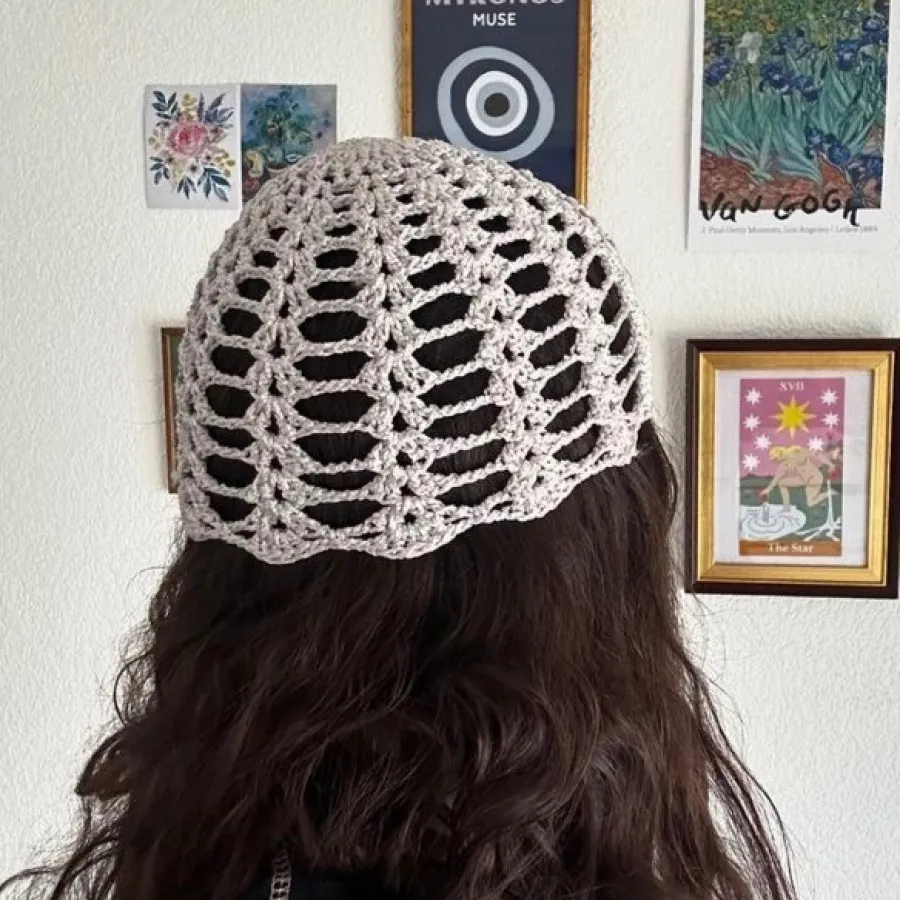 کلاه تابستانی قلاب بافی