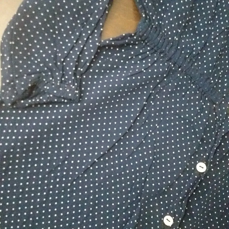 شومیز خالدار نخی