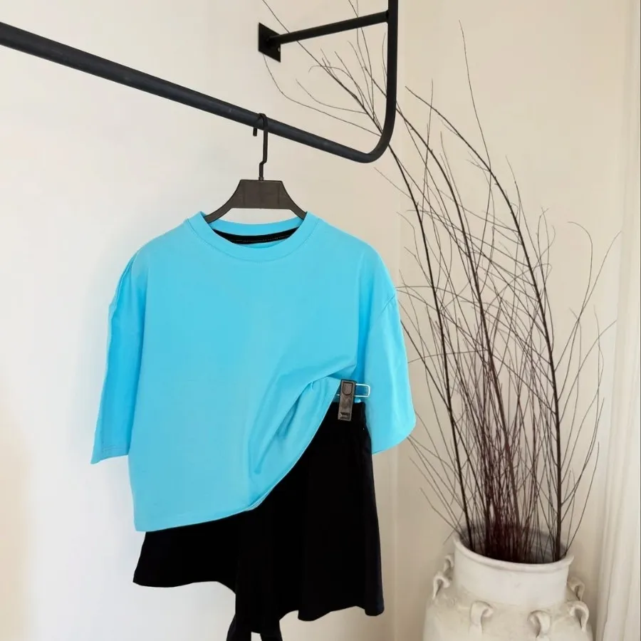 ست کراپ تیشرت و شرتک