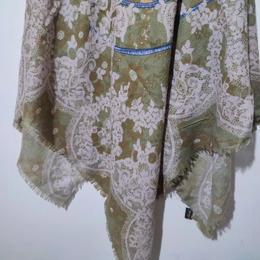 روسری نخی گلدار مجلسی