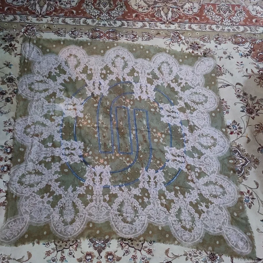 روسری نخی گلدار مجلسی