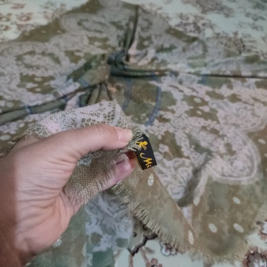 روسری نخی گلدار مجلسی