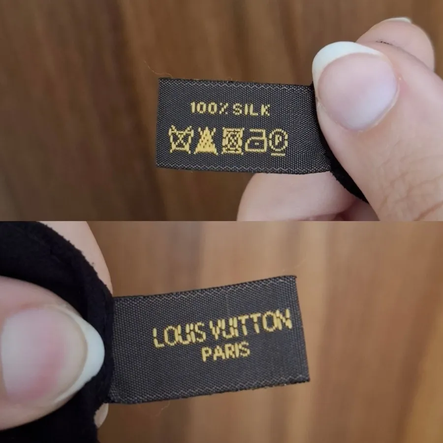 شال مشکی برند لویی ویتون