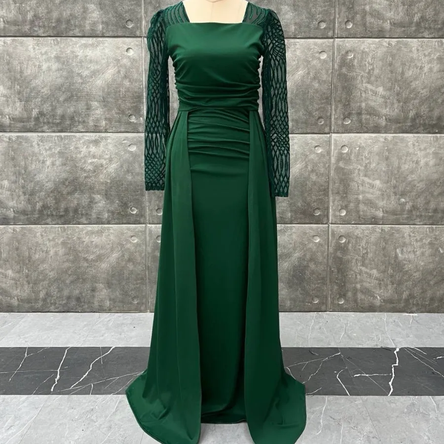 پیراهن مجلسی سبز