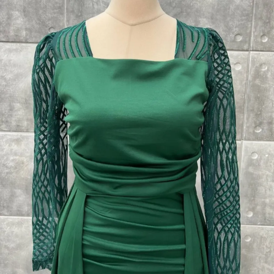 پیراهن مجلسی سبز