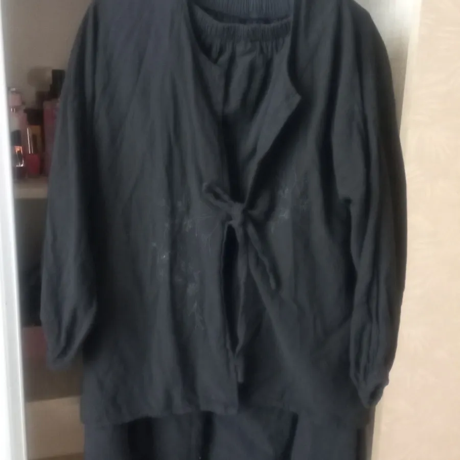 ست لینن ترک مانتو شلوار