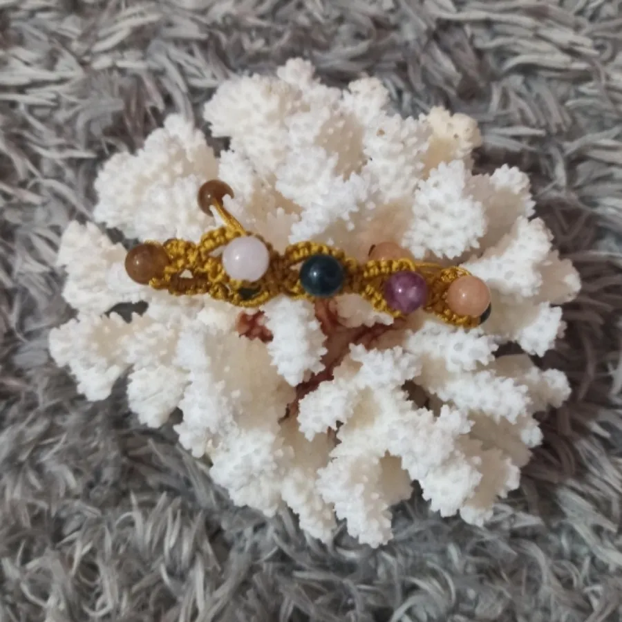 دستبند بافت و سنگ