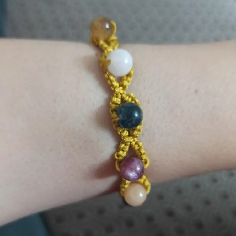 دستبند بافت و سنگ