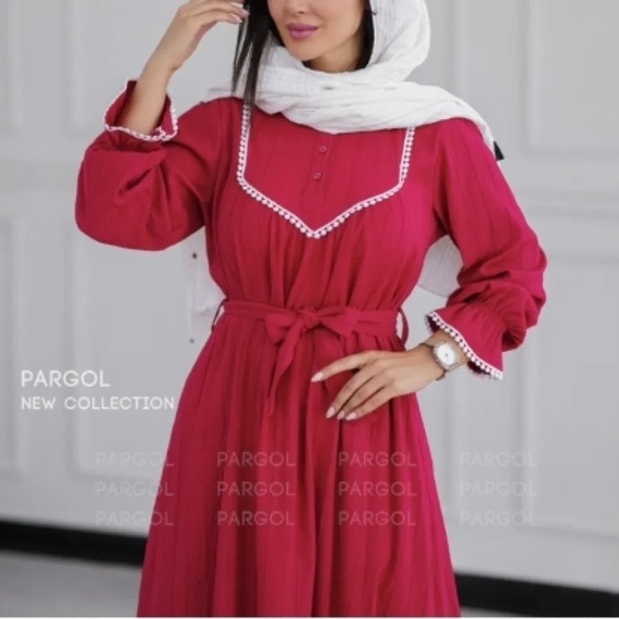 پیراهن آبی تابستانه