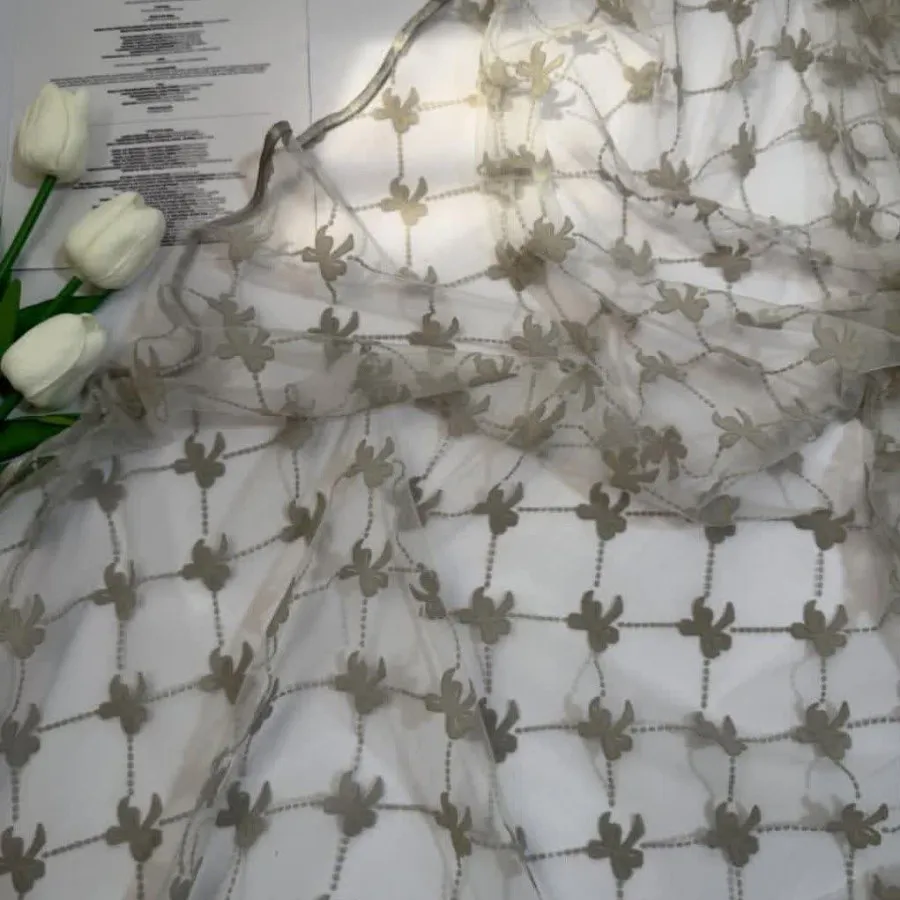 شال توری مخمل برجسته