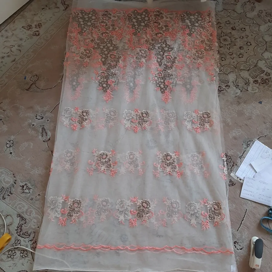 پارچه گیپور کارشده