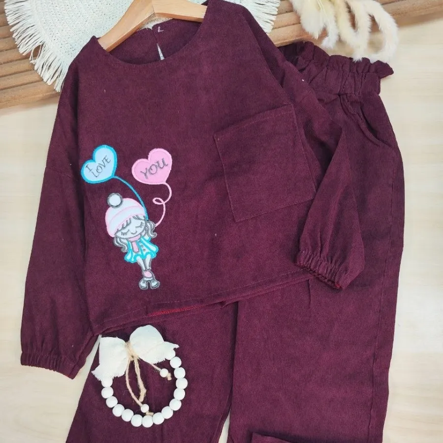 شومیز شلوار دختر و قلب