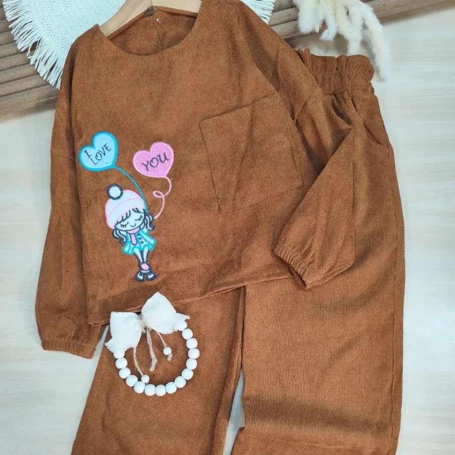 شومیز شلوار دختر و قلب