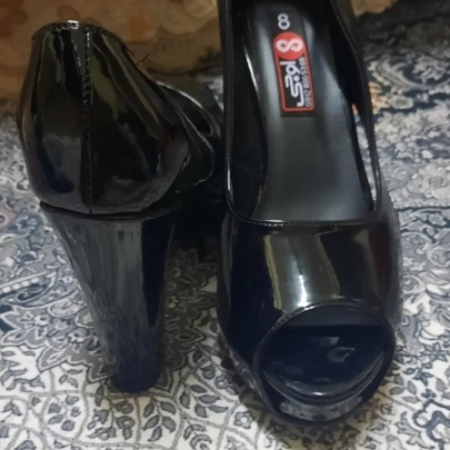 کفش مجلسی مشکی جلو باز