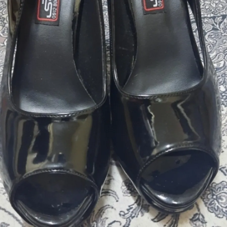 کفش مجلسی مشکی جلو باز