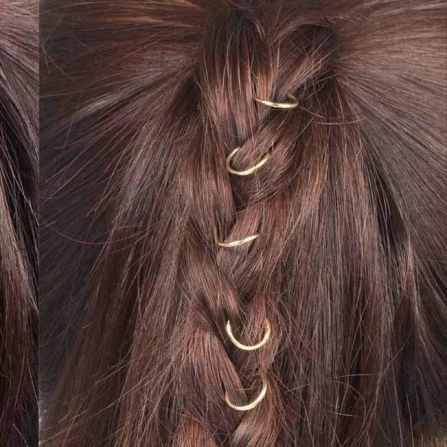 مهره مو روسی نقره ای