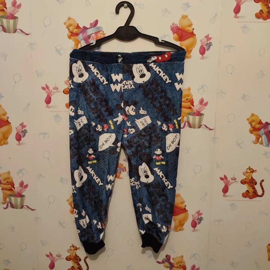 بلوز شلوار مخمل میکی موس