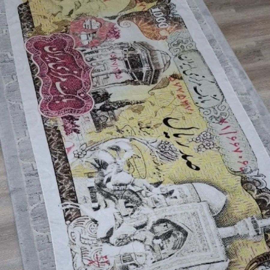 شال ابریشم سیلک طرح پول