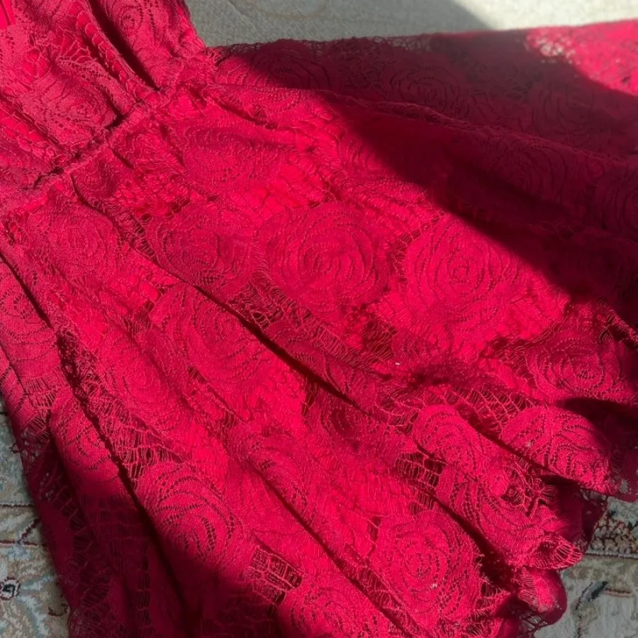 لباس مجلسی قرمز جیگری