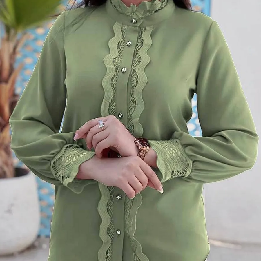 شومیز مجلسی آبی مشکی سبز