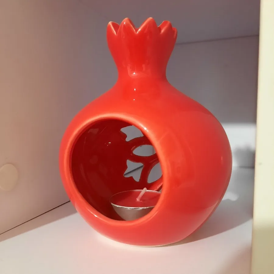 جاشمعی سفالی طرح انار