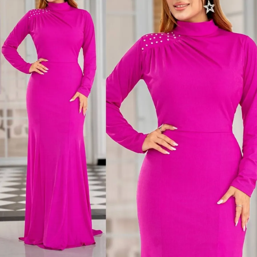 پیراهن ماکسی پوشیده مجلسی